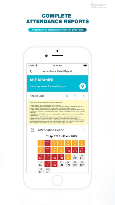 Fingerspot - Online Attendance Screenshot