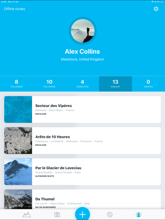 Whympr | Ski, Hike, Climb iPad screenshot 7 - Health & Fitness app