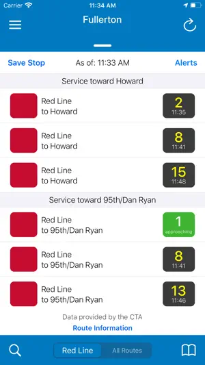 Transit Stop: CTA Tracker. screenshot 4