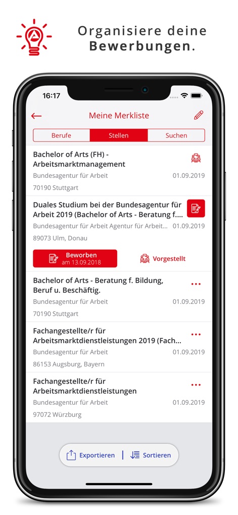 AzubiWelt - This tool provides robust application management, allowing users to track submission dates and monitor status updates for their applications.