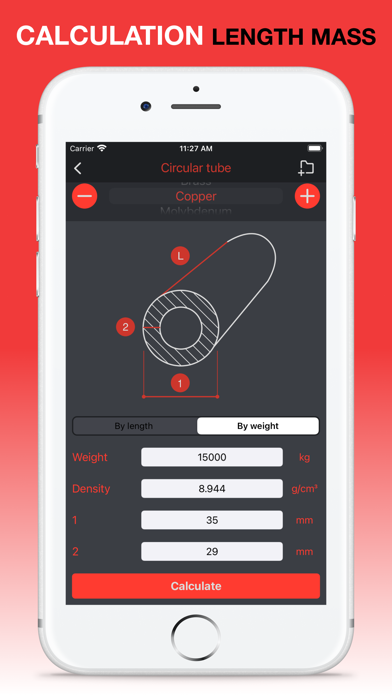 Rebar Weight. Metal Calculator