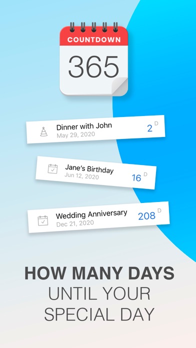 Screenshot #1 pour Countdown Timer - Day counter