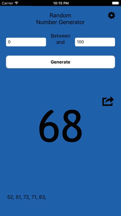 The Random Number Generator