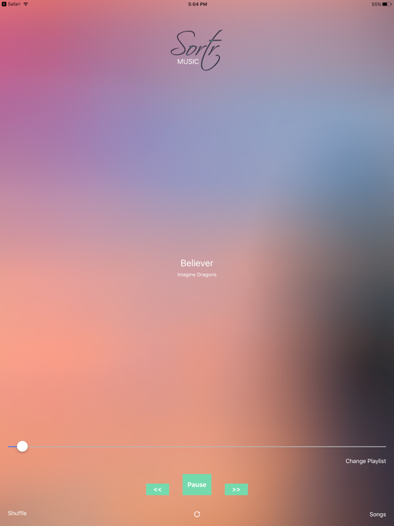 Sortr Music iPad screenshot 4 - Music app
