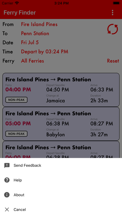 Ferry Finder screenshot