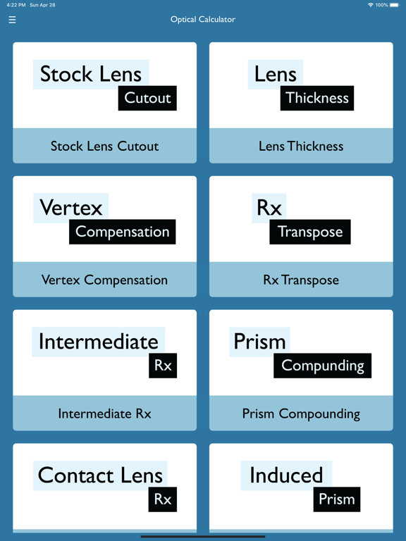 Screenshot #4 pour Optical Calculator for ECPs