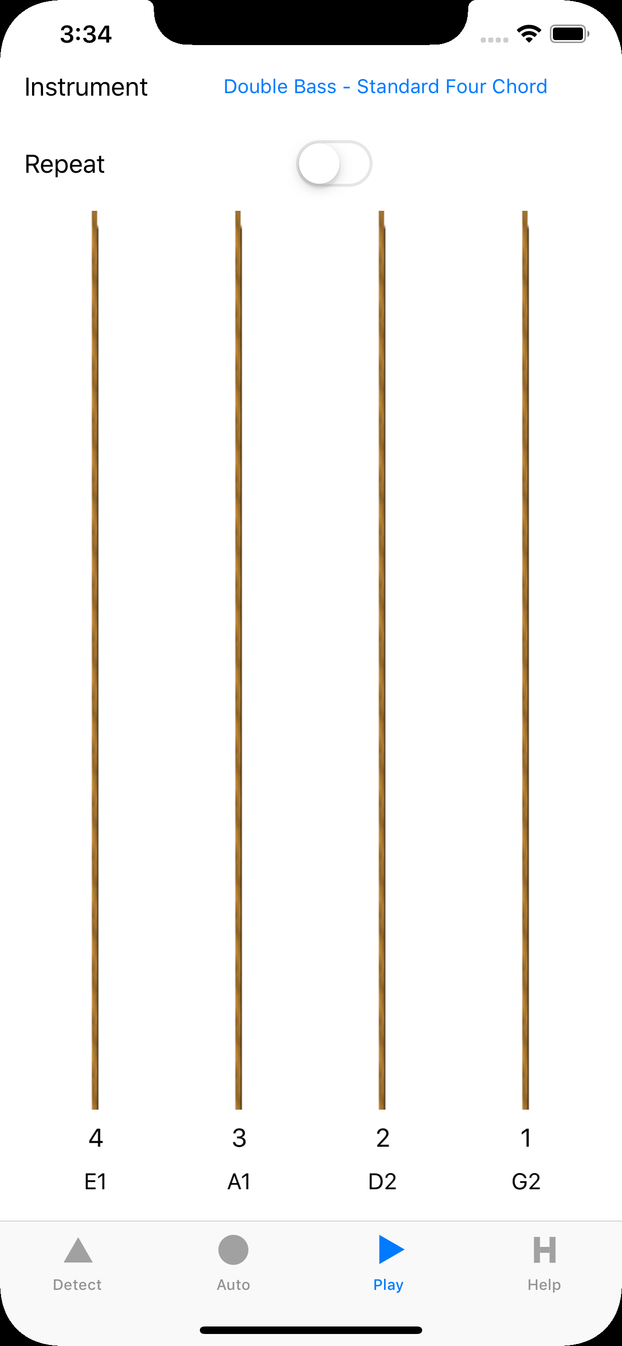 Double Bass Tuner screenshot 3