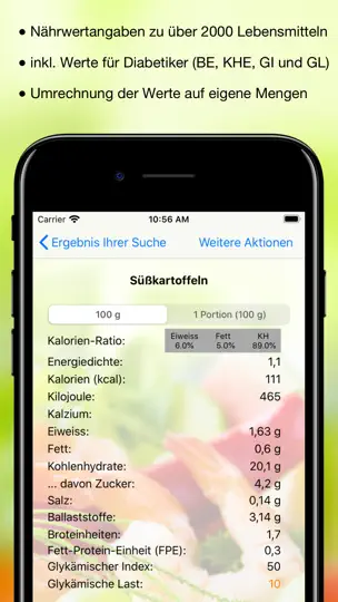 Screenshot von Ernährung Pro auf dem iPhone 2