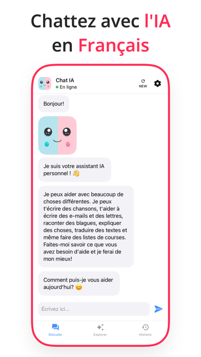 Screenshot #2 pour AI Chat - IA Francais Chatbot
