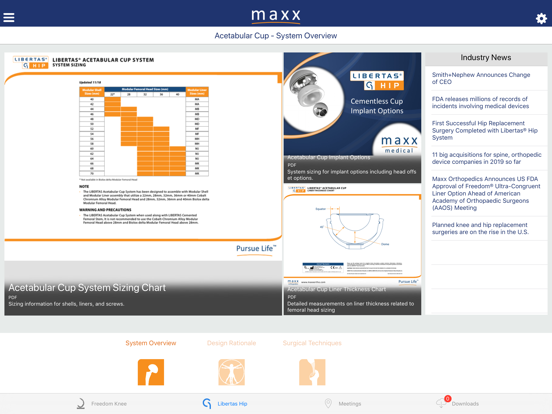 Maxx Ortho iPad screenshot