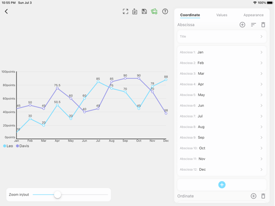 Fast Chart - Chart maker plus iPad screenshot 2 - Graphics & Design app