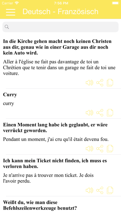 German Phrasebook & Translator Screenshot