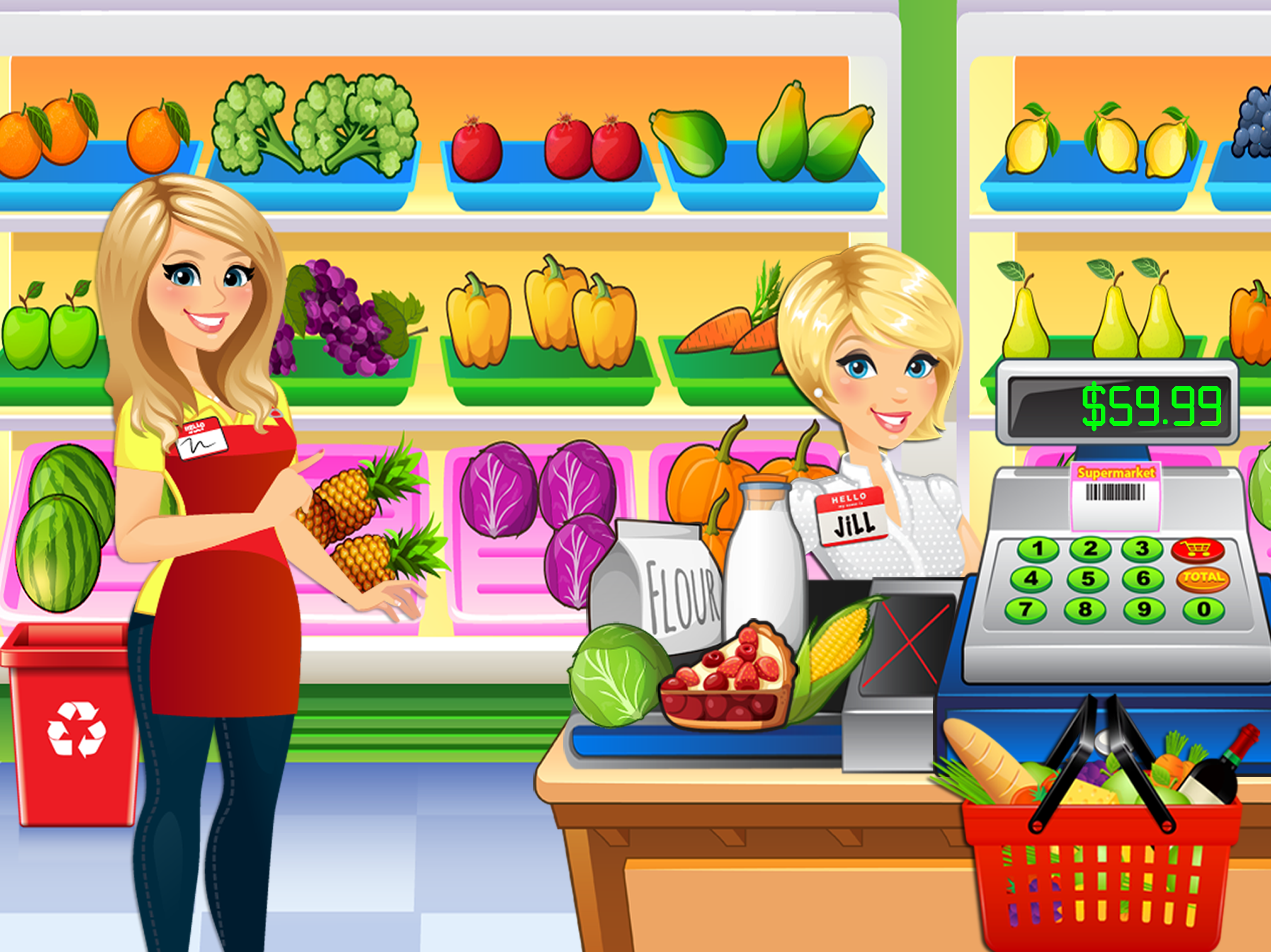 Supermarket Grocery Store Girl