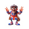 Goofy British Man Stickers