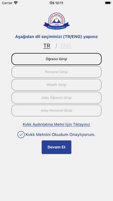Erü Mobil Screenshot