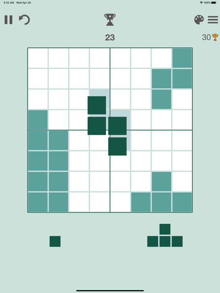 #3. Tetrium - Block puzzle game (iOS) Podle: Mikhail Prysiazhniy