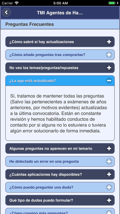 Agentes de Hacienda Test Me In Screenshot