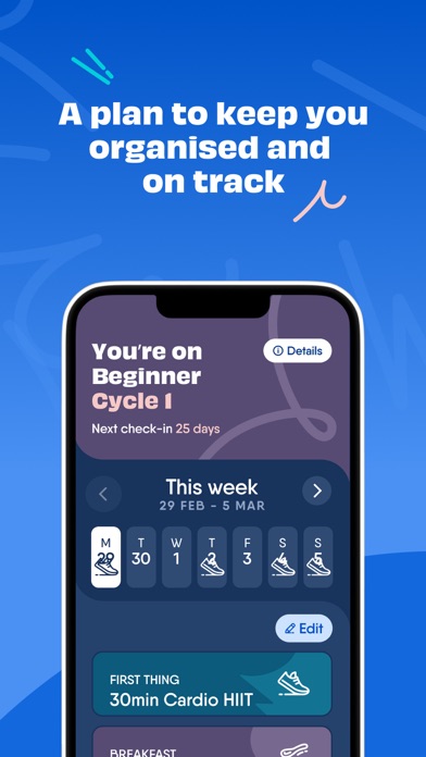 The Body Coach Workout Planner Screenshot