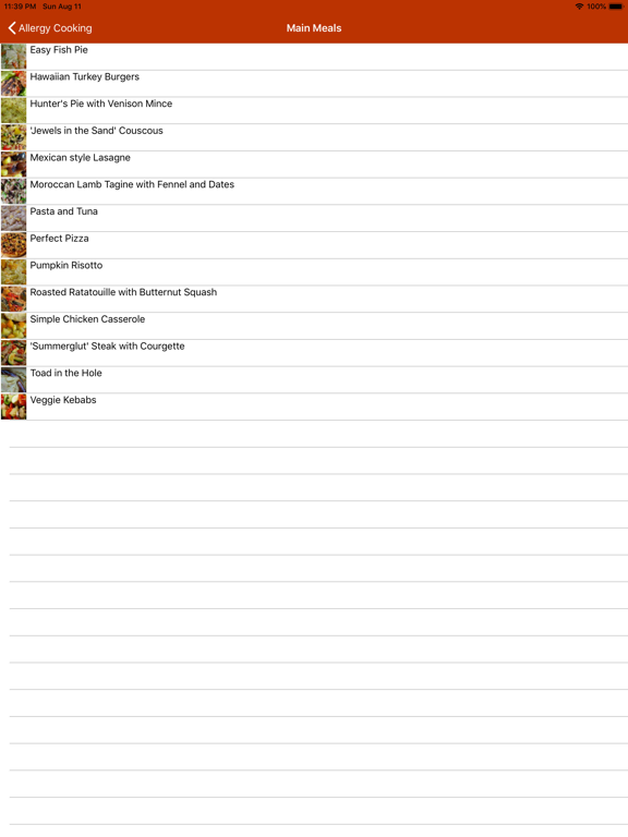 Screenshot #5 pour Allergy Cooking