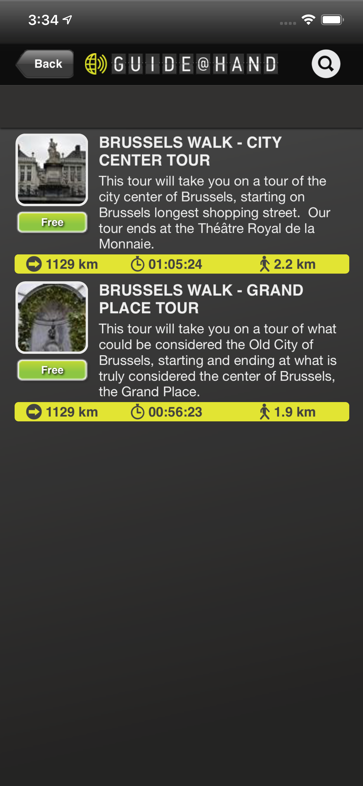 Brussels GUIDE@HAND screenshot 5