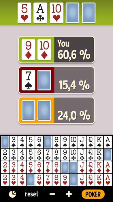 Screenshot #1 pour Odds Calculator Poker