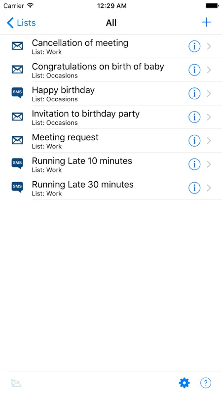 Email & SMS Templates screenshot 3 of 3