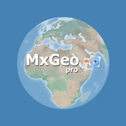 World atlas & map MxGeo Pro app icon