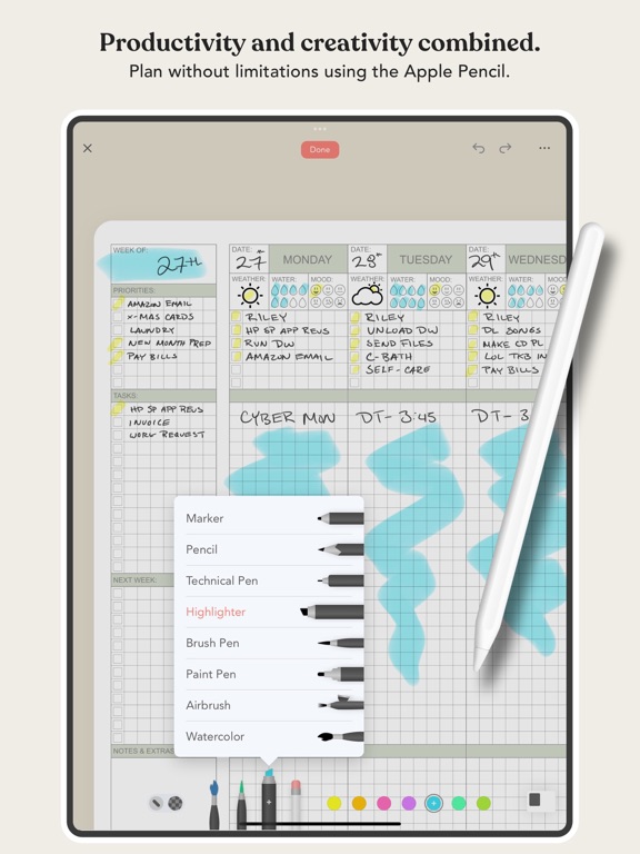 Zinnia: Planner & Journal iPad app afbeelding 3