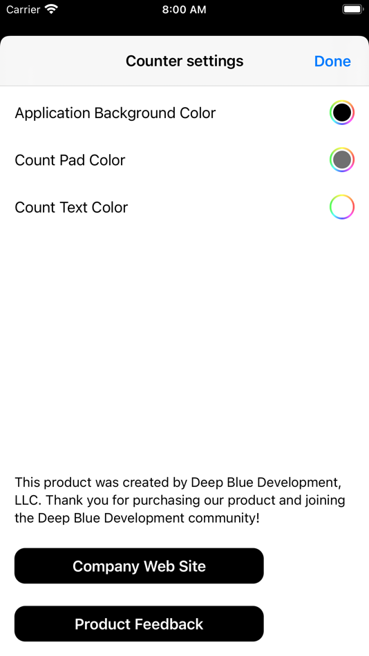 #6. Custom Counter (iOS) Bởi: Deep Blue Development LLC