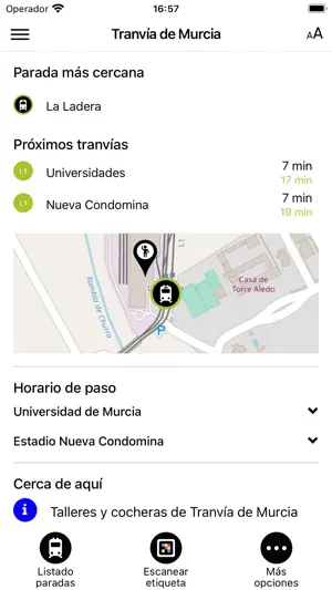 TDM App Tranvía de Murcia screenshot 1