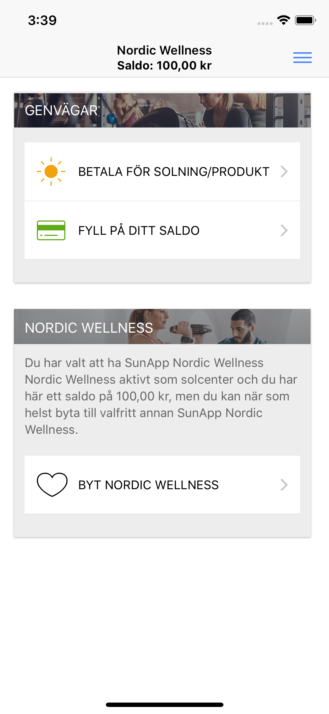 SunApp Nordic Wellness