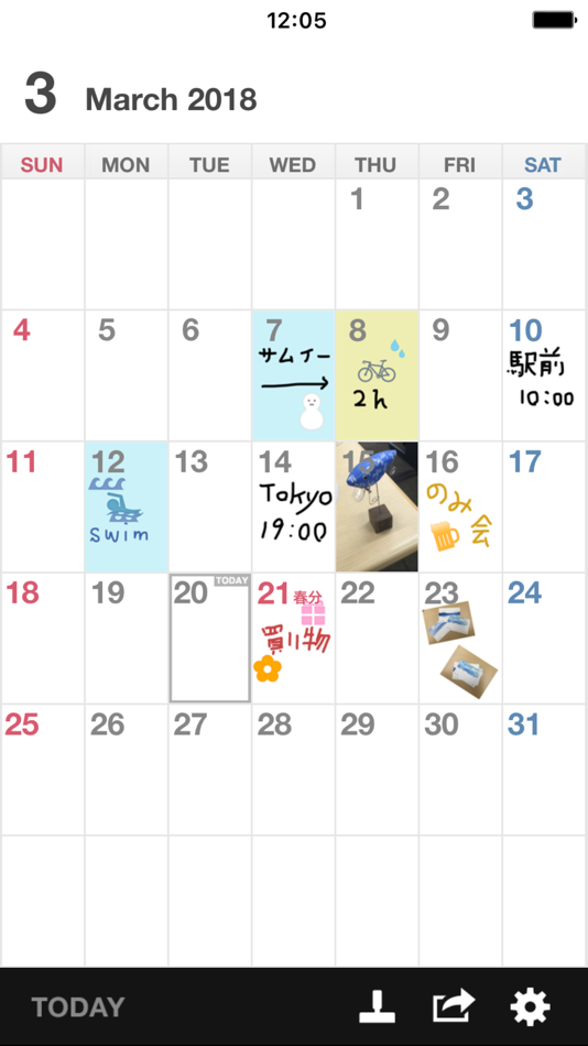 #2. MemoCal mini (iOS) 由: plusryu