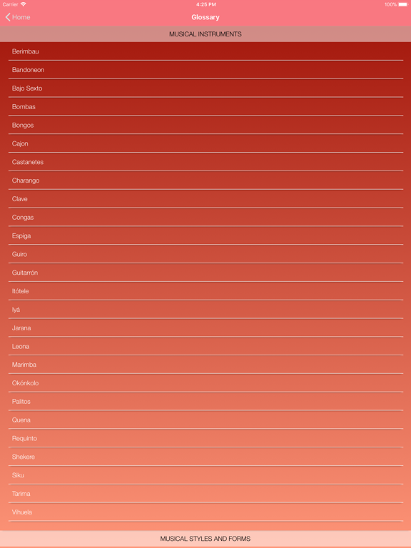 Music of Latin America & Spain iPad screenshot