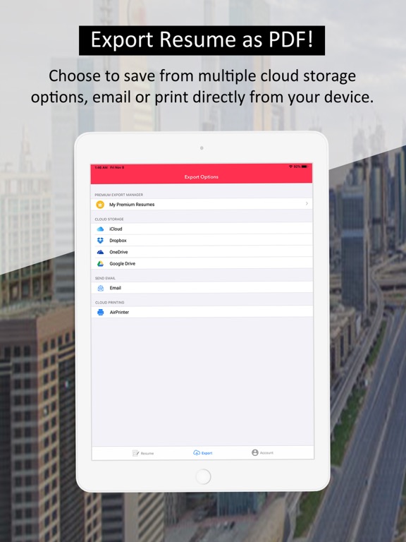 Resume Builder - PDF Templates iPad screenshot 6 - Business app