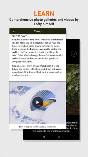Captura de pantalla de SAS Survival Guide en iPhone 2