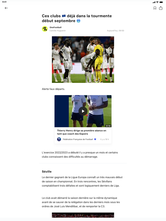 Screenshot #5 pour OneFootball - Actu du Football