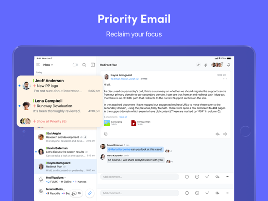 Spark Mail + AI: e-mail Inbox