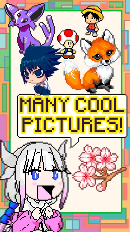Pixel Art Anime Coloring