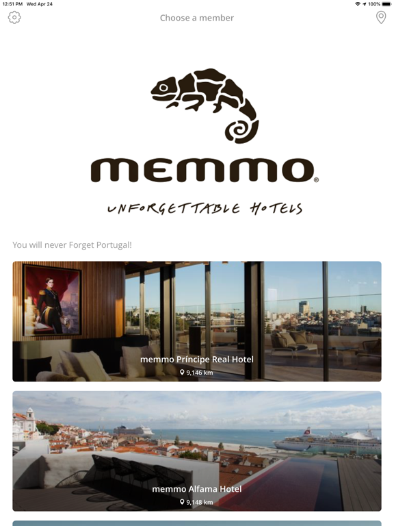 memmo Hotels iPad screenshot 1 - Travel app