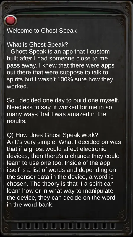Ghost Speak screenshot 3 of 3
