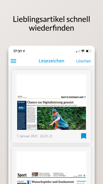 Volksstimme E-Paper Screenshot