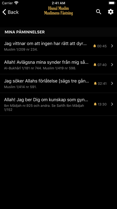 Hisnul Muslim (Svenska) Screenshot