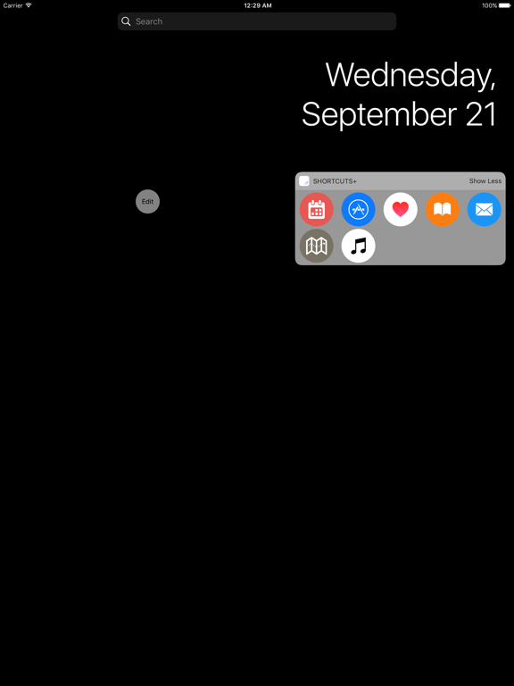 Shortcuts+ (Quick Open) iPad screenshot 4 - Productivity app