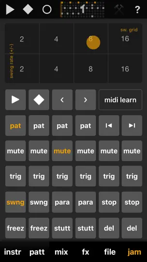 Capture d'écran de Elastic Drums sur iPhone 7