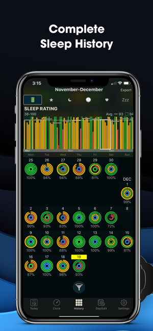 ‎AutoSleep Track Sleep on Watch Screenshot