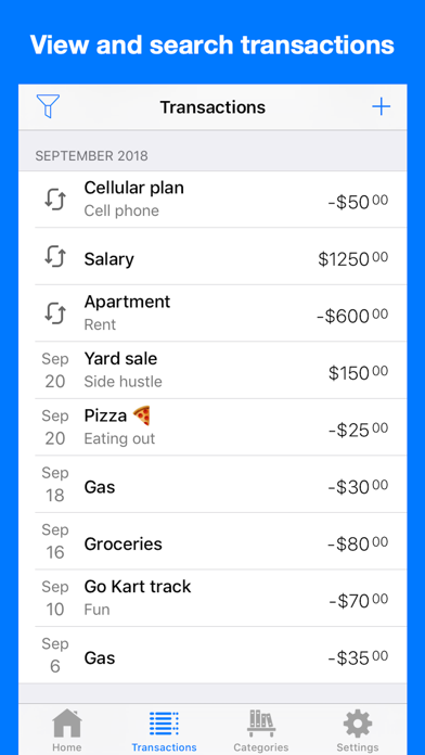 Cash Flow Planner Screenshot