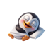 Sleeping Penguin Stickers