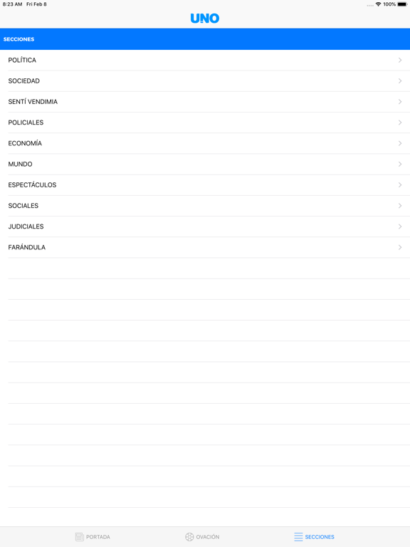 Diario UNO iPad screenshot 4