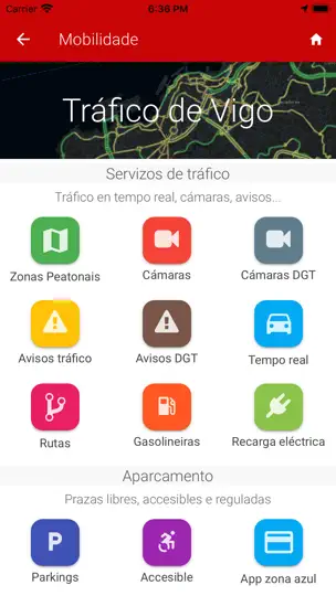 Captura de pantalla de Vigo App - Concello De Vigo en iPhone 10
