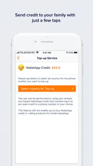 nobelapp calls and top ups iphone screenshot 3